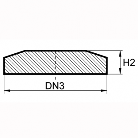 Схема Бетонный конус с бетонным люком тип 425